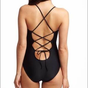 Aerie Black One Piece